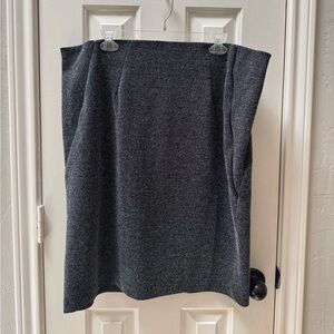 Lane Bryant Size 20 Textured Stretch Pencil Skirt, Black/White